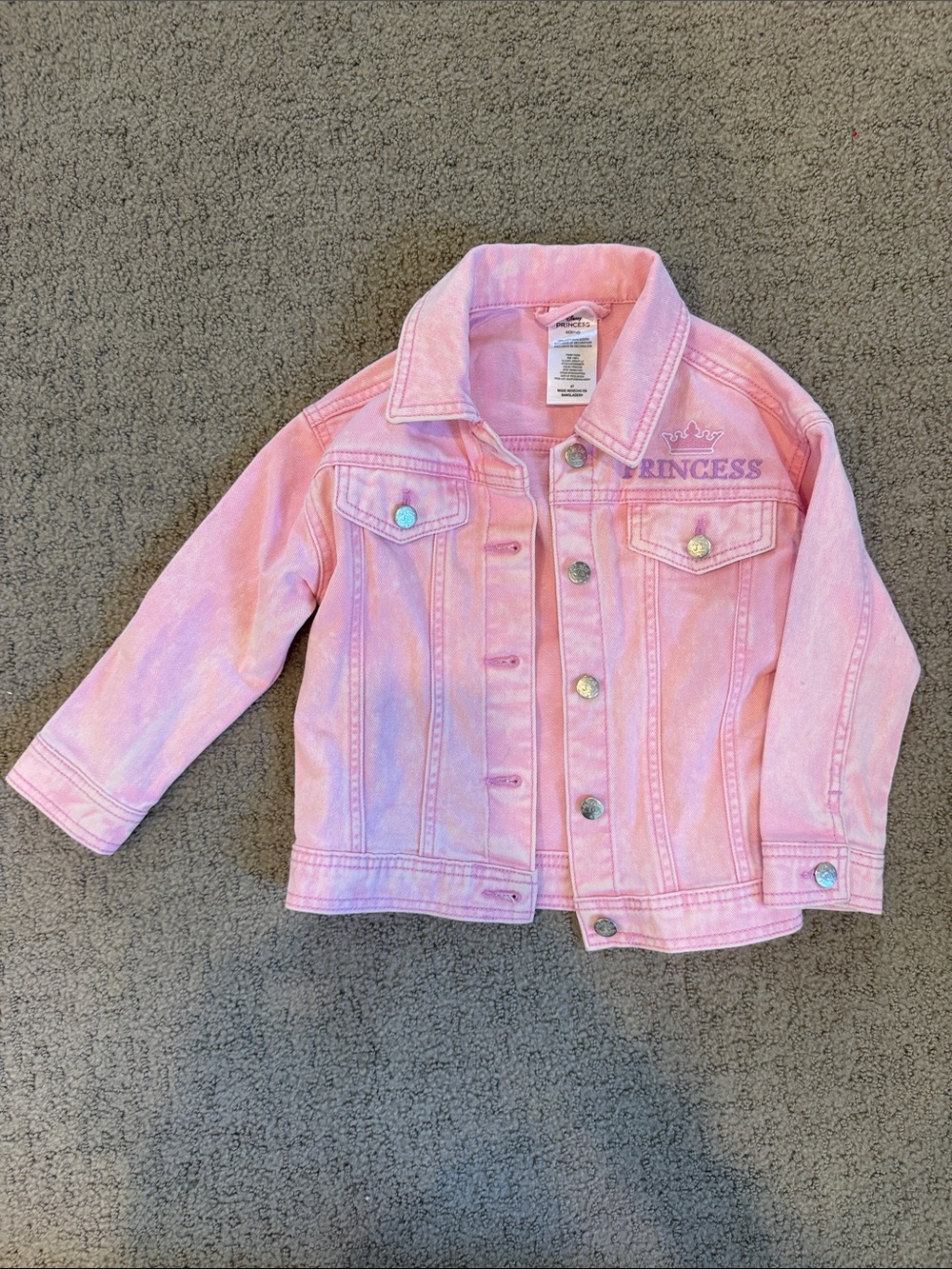 Disney Children's Pink 'Princess' Denim Jacket
